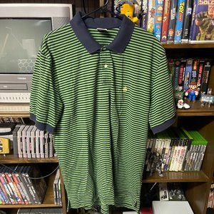 Brooks Brothers Men Size XL Striped Cotton Original Fit Performance Polo Shirt
